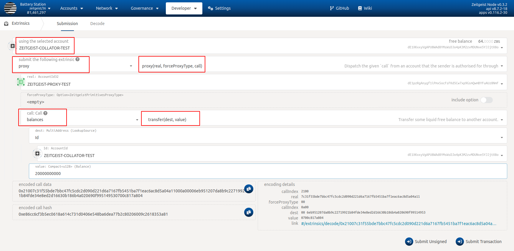 proxy transfer